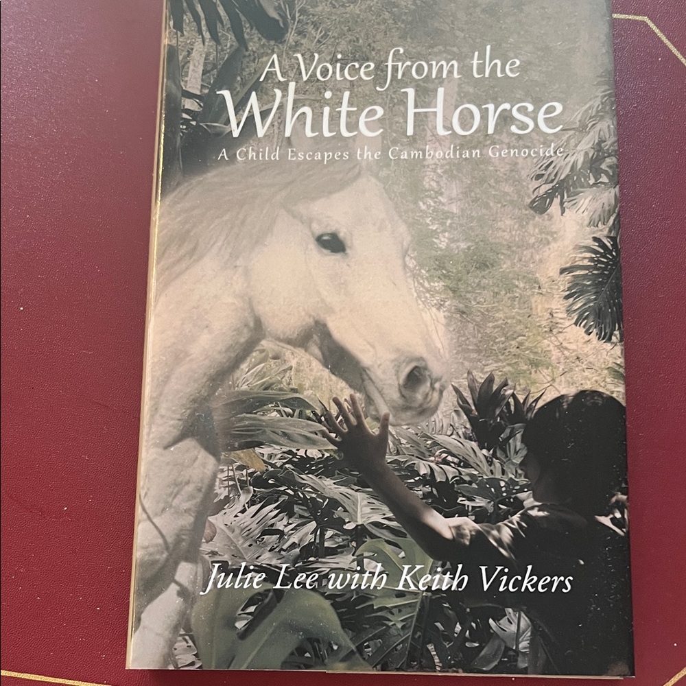 Hard copy A Voice From The White Horse book. Get autographed by Julie Lee